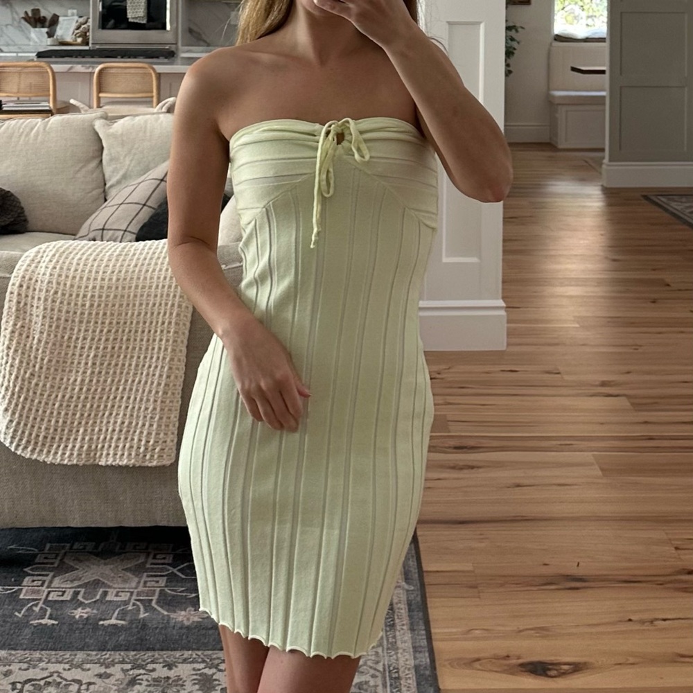 Yellow/Green Mini Dress